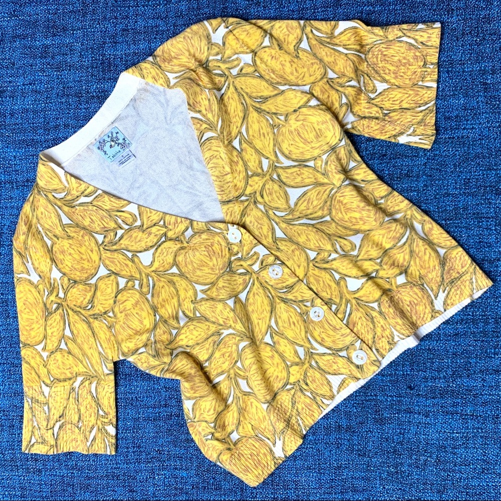 Anthropologie Tabitha Golden Plum Cardigan Sweater - Picture 2 of 7